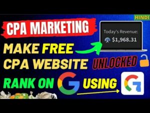 CPA Marketing Using Free Website | Rank On Google Search Engine | CPA Digital Marketing | Earn Money