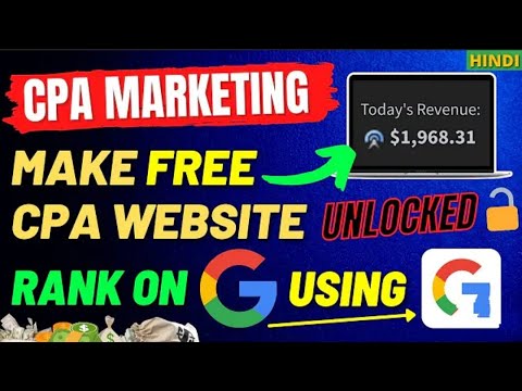 CPA Marketing Using Free Website | Rank On Google Search Engine | CPA Digital Marketing | Earn Money