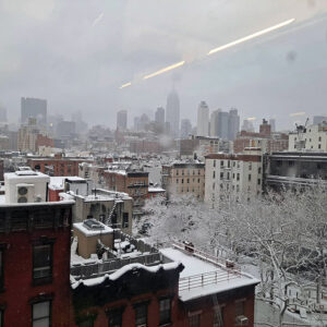 Google NYC Rooftop Snow