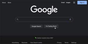 Google Search Dark Theme Bug Gets Stuck