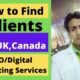 How to Find SEO and Digital Marketing Clients in US, UK and Canada from India [Hindi/Urdu] #SEO