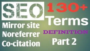 130+ Search Engine Optimization [SEO] Terms and Definition in Hindi