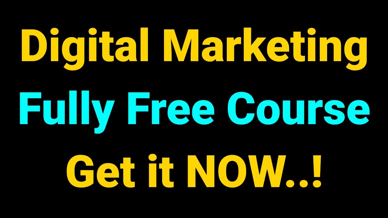 Digital Marketing Course, SEO, Youtube Marketing and more #digitalmarketing
