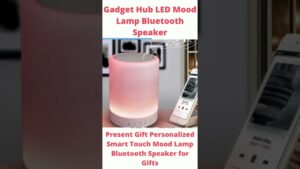 Gadget Hub LED Mood Lamp Bluetooth Speaker | Smart Touch Mood Lamp Bluetooth Speaker for Gifts