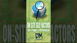 On-Site Search Engine Optimization(SEO) Factors to Consider -OnPage SEO+Technical SEO | DMExperts.in