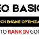 seo basics | search engine optimization for beginners | how to rank in google
