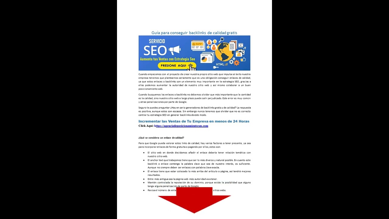 Backlinks de Calidad Gratis - Agencia De Seo OBMA K&G