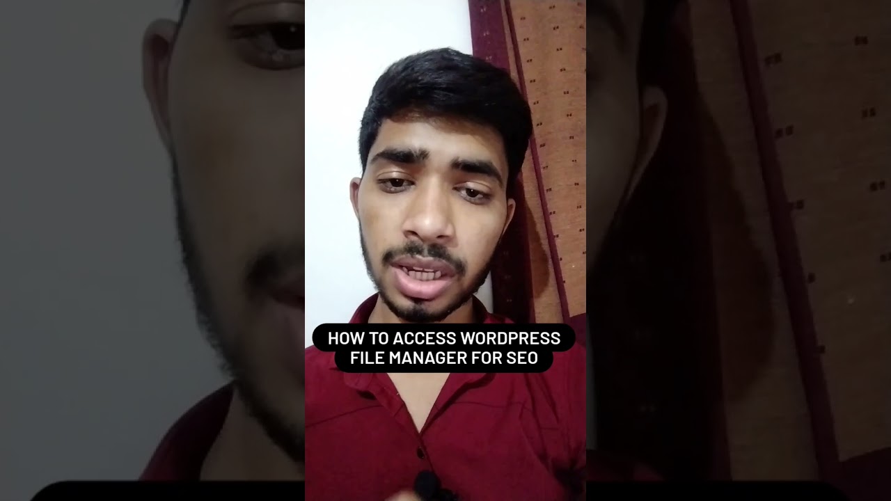 How to access WordPress file Manager for SEO #searchengineoptimization #seo #seotips #wordpress