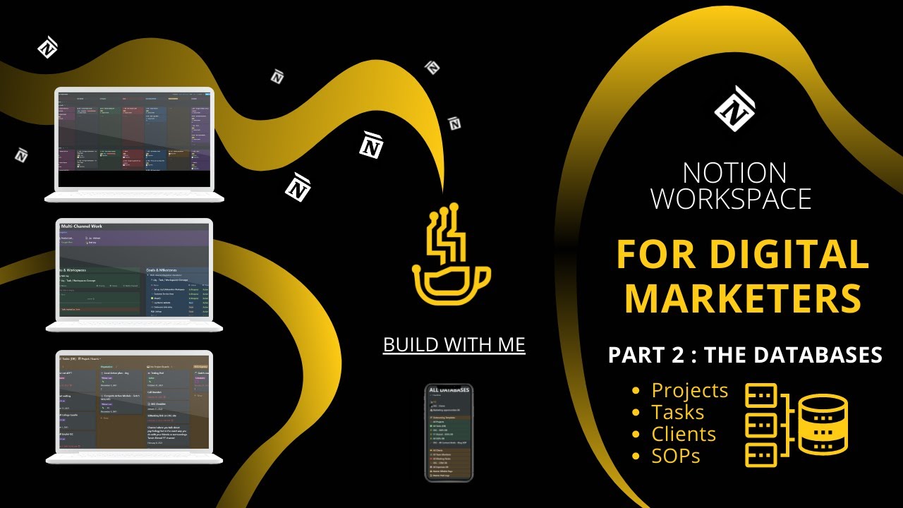 Notion Workspace for Digital Marketing & SEO | Part 2: The Databases + Free  Evolving Template