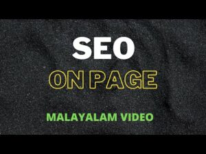 On Page SEO - Recorded Digital Marketing Class in Malayalam