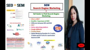 Search Engine Marketing question for 1O marks for Digital Marketing examination: Trailer
