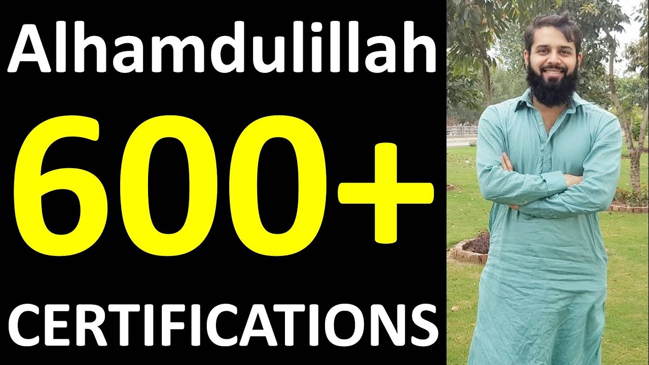 Alhamdulillah 600+ Digital Marketing Certifications! 100% FREE Digital Marketing SEO Certifications