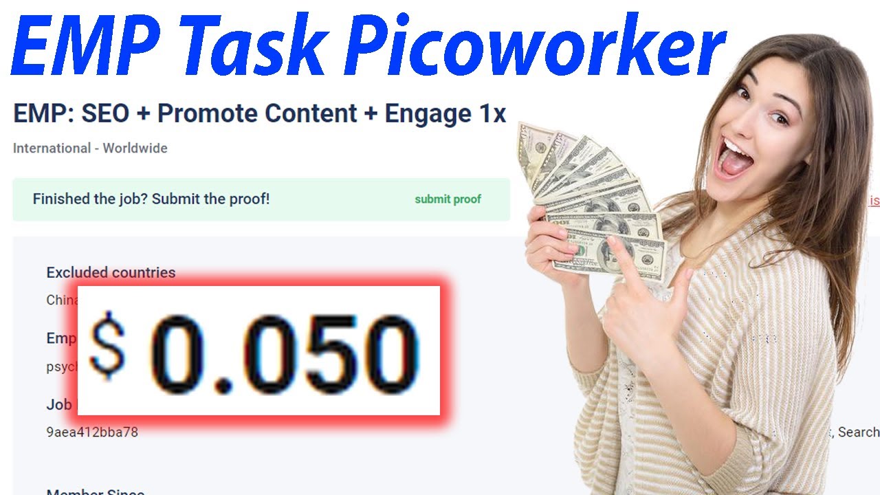 Emp Seo Task on Picoworker how To Complete Marketing Task