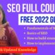 Full SEO Course & Tutorial in Hindi | 2022 Updated Search Engine Optimization | Beginners to Advance