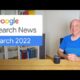 Google Search News (March ‘22) -  Search Console URL Inspection API, ranking changes and more!