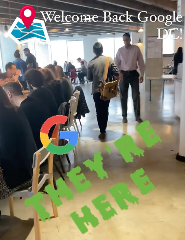 Google Washington D.C. Cafe Packed Again