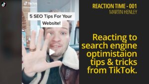 Reacting to Search Engine Optimistation Tips & Tricks from TikTokers - Reaction Time 001