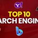 Top Ten Search Engines: Google, Yahoo, Bing, Duckduckgo, Baidu & More