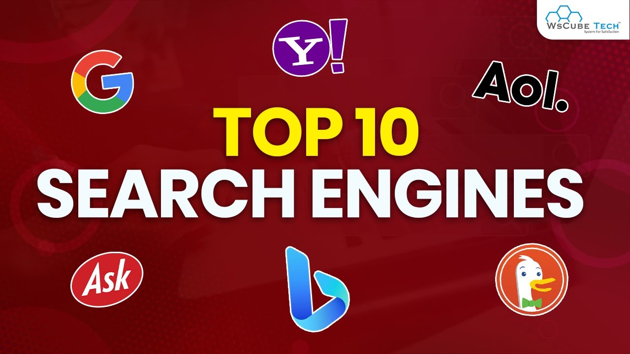 Top Ten Search Engines: Google, Yahoo, Bing, Duckduckgo, Baidu & More