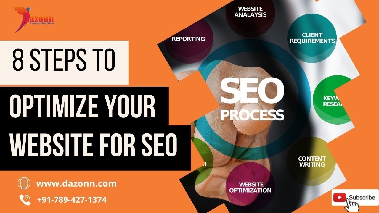 8 Steps to Optimize Your Website for SEO | Digital Marketing Services | Dazonn Technologies