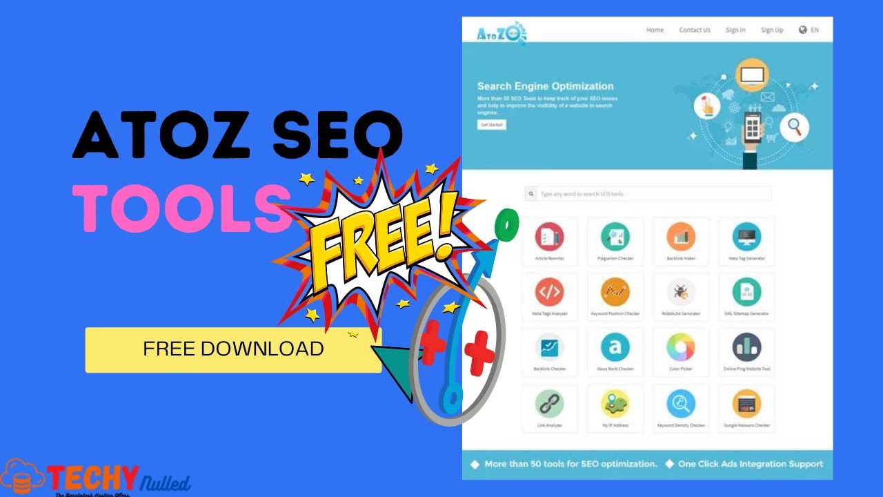 AtoZ SEO Tools free Download | Search Engine Optimization Tools | TechyNulled xyz