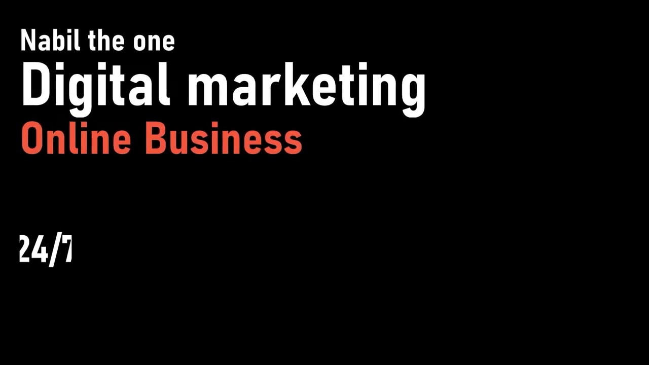 Digital Marketer Nabil | Digital Marketing | Online Business | @evrahimnab | YouTube Developer & SEO