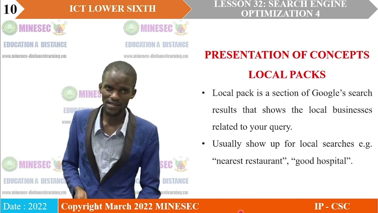 IP-INFO ICT lower sixth Lesson 32 Search Engine Optimization 4