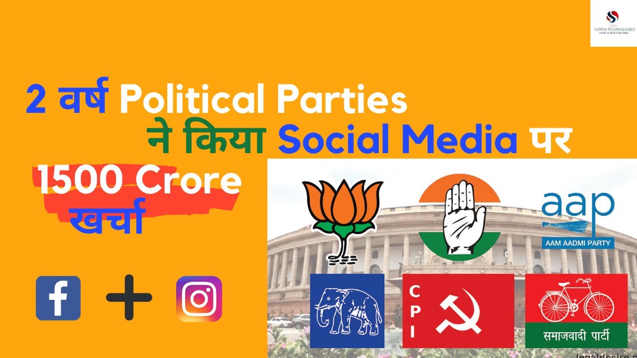 Money Spent On Political Ads on Facebook  | Political Parties Marketing Campaign In Hindi