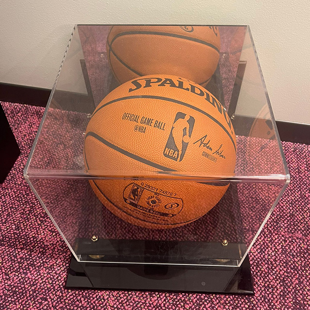 Official NBA Game Ball Encased At Google Office