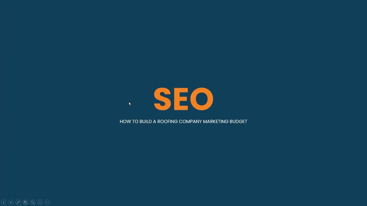 SEO (How To Build A Roofing Company Marketing Budget)