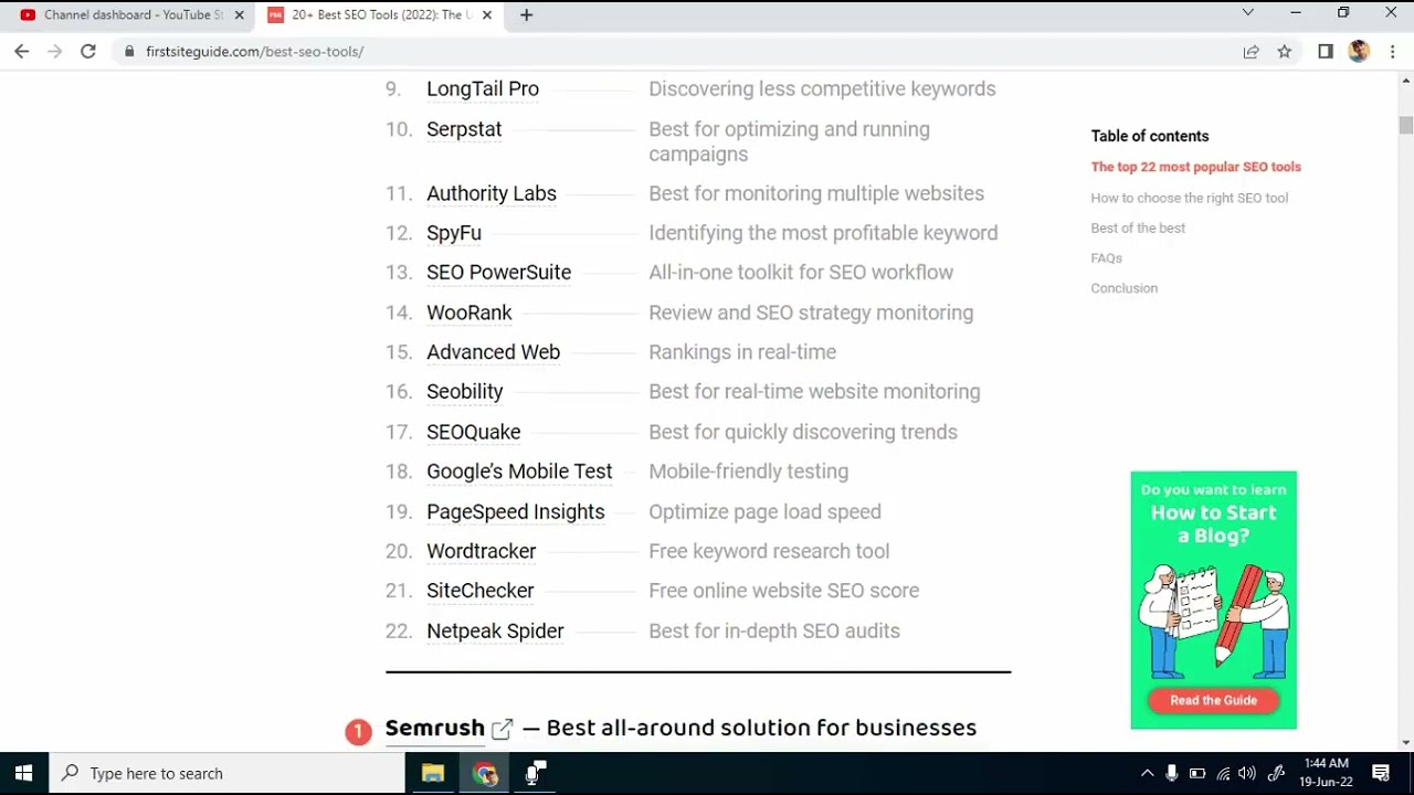 22 Seo tools to rank your website on top || 22 Search Engine Tool for ranking your site by Guru Tech