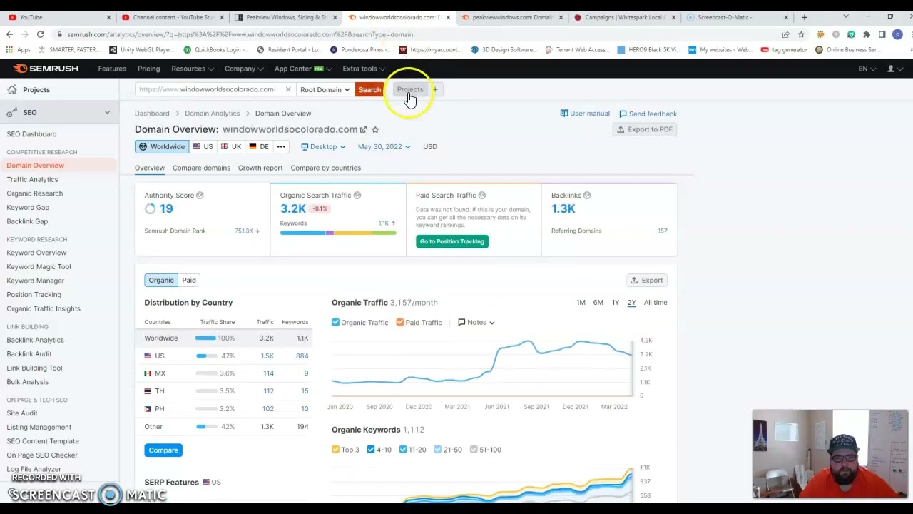 7883-SEO-Marketing-&-Web Design screencast for Peakview Windows in Colorado springs
