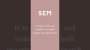 Difference between SEO and SEM ! #seo #searchenginemarketing #googleads