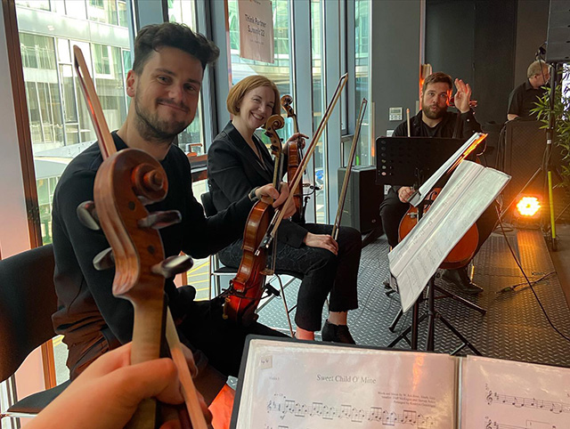 String Quartet Plays At Think Partner Summit At Google Dublin