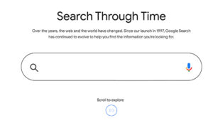Google Interactive Search History Infographic