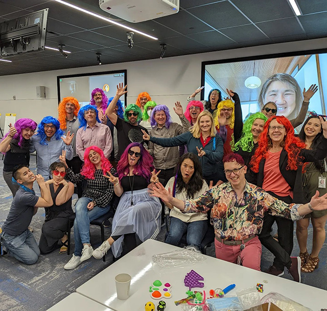 Google Rainbow Wig Summit