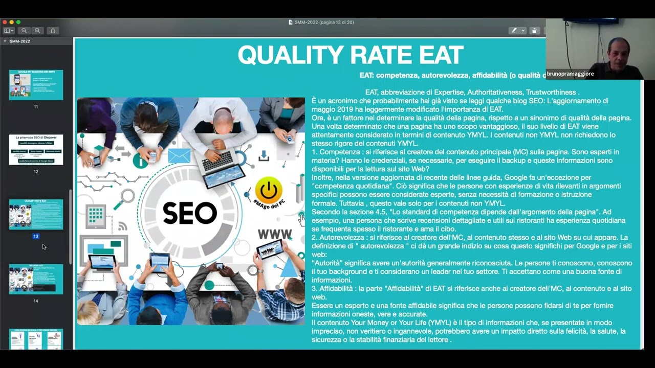 SEO  discover  - Marketing e Social Media | Bruno Pramaggiore