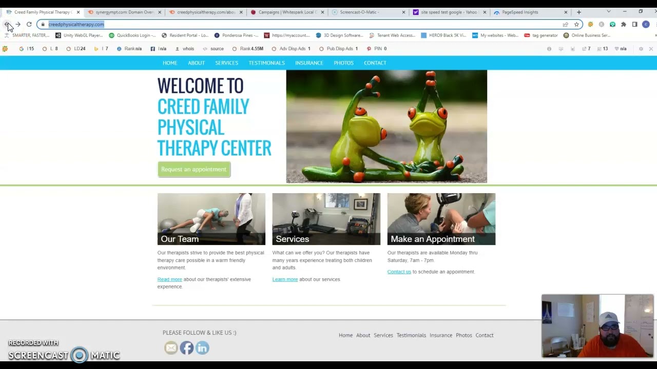 7883-SEO-Marketing-&-Web Design screencast for creed physical Therapy in Colorado Springs