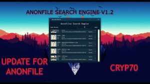 CRYP70 - UPDATE Anonfiles Search Engine V1.2