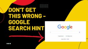 Don't get this WRONG - Google search HINT || Corey Hinde"