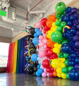 Google Balloon Wall