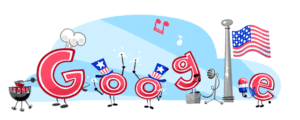 Happy Fourth of July - Google Doodle
