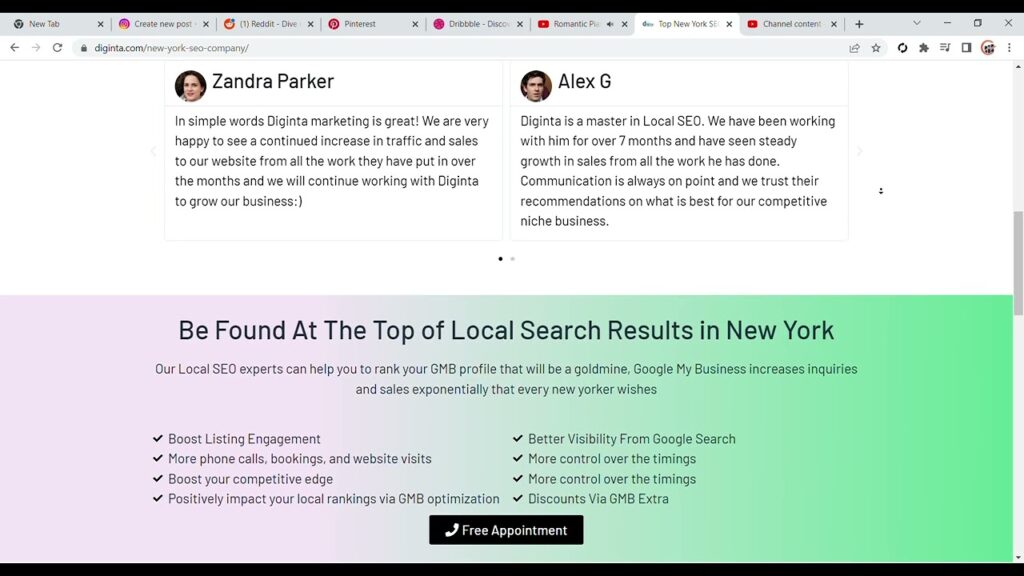 Boost Your Business with the Best SEO Services in New York | Diginta Marketing Reviews & Results