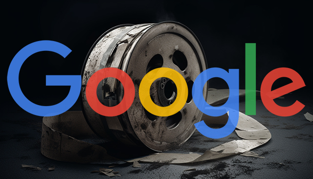 Video Tape Damaged Google Logo