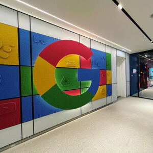 Impressive Google Nederland Lobby Wall Sign