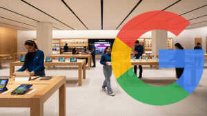 Apple Retail Store Google Logo