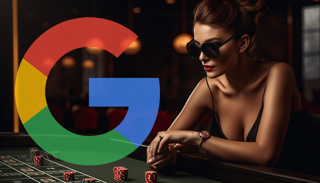 Woman Gambling Casino Google Logo