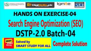 SEO ,search engine optimization EXERCISE 4 BATCH 4 solved by smart study for all