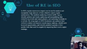 Application of regular expression in search engine optimization