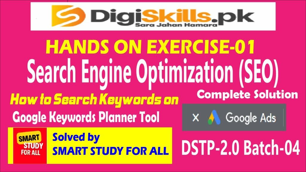 SEO search engine optimization exercise 1 batch 4 Solved by smart study for All